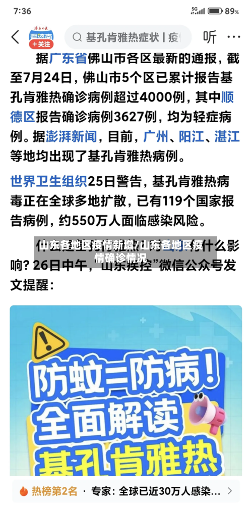 山东各地区疫情新增/山东各地区疫情确诊情况