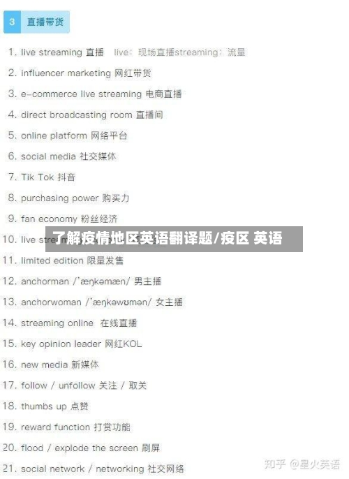 了解疫情地区英语翻译题/疫区 英语-第2张图片