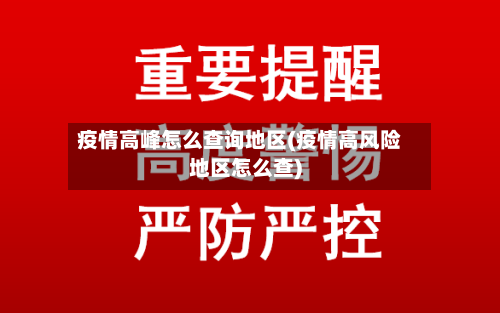 疫情高峰怎么查询地区(疫情高风险地区怎么查)