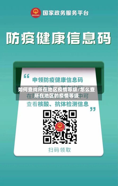 如何查找所在地区疫情等级/怎么查所在地区的疫情等级