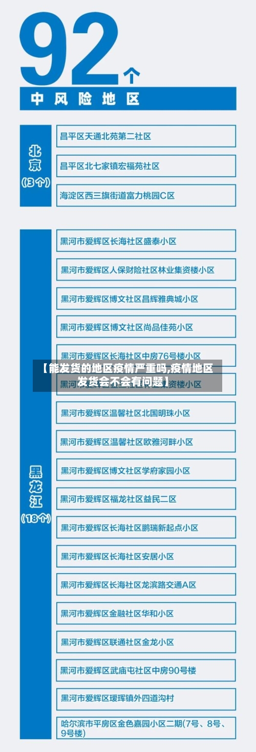 【能发货的地区疫情严重吗,疫情地区发货会不会有问题】-第2张图片