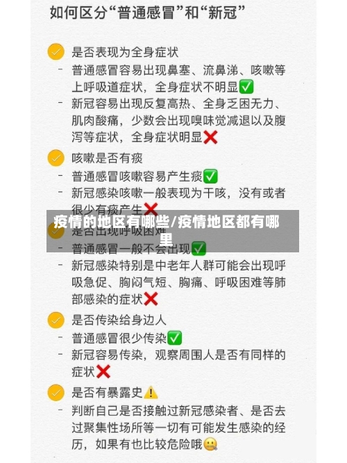 疫情的地区有哪些/疫情地区都有哪里