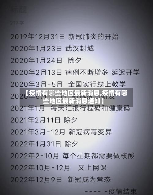 【疫情有哪些地区最新消息,疫情有哪些地区最新消息通知】-第3张图片
