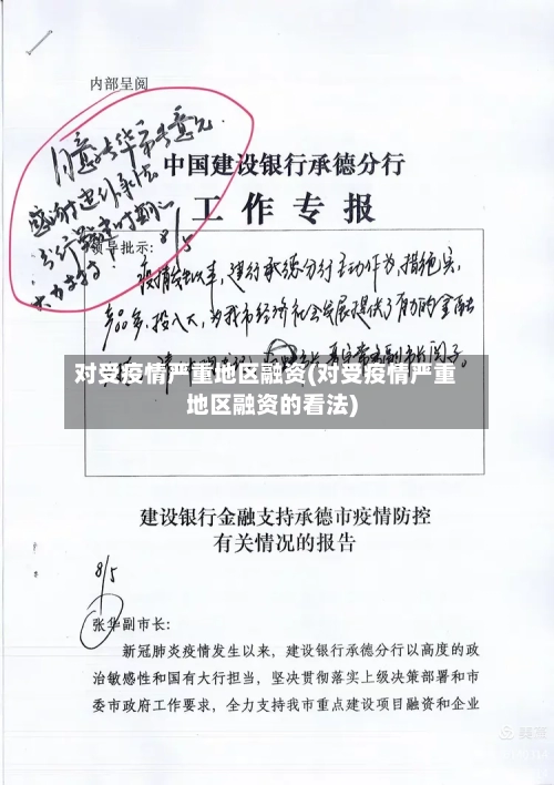 对受疫情严重地区融资(对受疫情严重地区融资的看法)