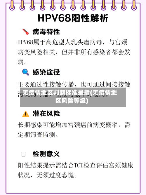 无疫情地区判断标准是指(无疫情地区风险等级)