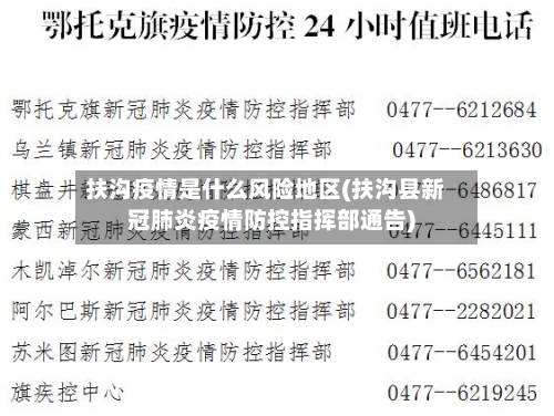 扶沟疫情是什么风险地区(扶沟县新冠肺炎疫情防控指挥部通告)