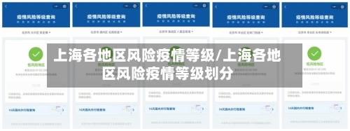 上海各地区风险疫情等级/上海各地区风险疫情等级划分-第3张图片