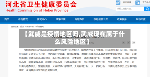 【武威是疫情地区吗,武威现在属于什么风险地区】-第3张图片