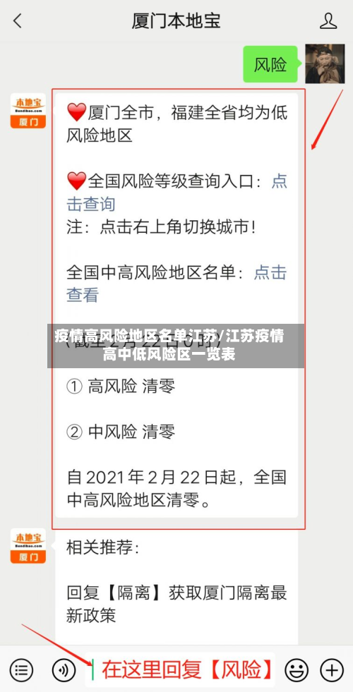 疫情高风险地区名单江苏/江苏疫情高中低风险区一览表